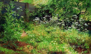 goutweed 草 pargolovo 庭の風景 Ivan Ivanovich Oil Paintings